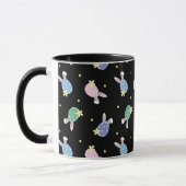 Mug Motif d'oeufs de Pâques noir et pastel (Gauche)