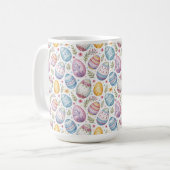 Mug Motif d'oeufs de Pâques pastel (Devant gauche)