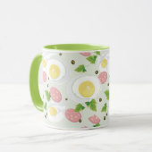 Mug Motif d'oeufs et de saucisse (Devant gauche)