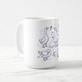 Mug Motif d'oie drôle (Devant gauche)