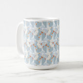 Mug Motif d'oies blanches (Devant gauche)