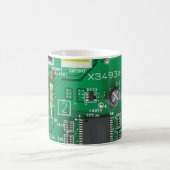 Mug motif d'ordinateur de carte à circuit électronique (Centre)
