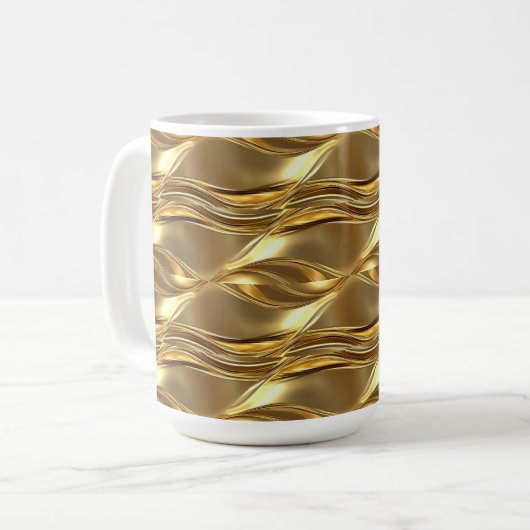 Mug Motif doré captivant (Devant gauche)