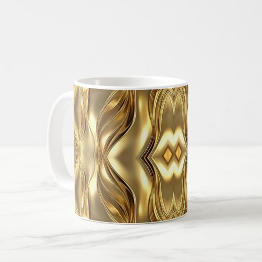 Mug Motif doré radieux (Devant gauche)