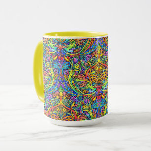 Mug Motif d'ornement Art Nouveau de l'ère victorienne 