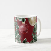 Mug Motif d'ornements d'aquarelle de Noël (Devant droit)