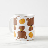 Mug Motif D'Ours, Mignons Ours, Citrouille, Votre Nom (Devant gauche)