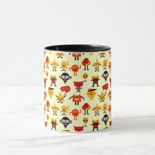 Mug Motif drôle de monstres (Centre)