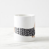Mug Motif drôle de pull de Noël noir pour teckel (Centre)