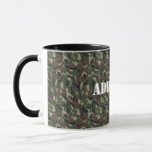 Mug Motif du camouflage vert militaire (Gauche)