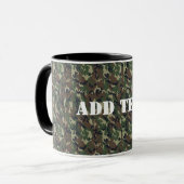 Mug Motif du camouflage vert militaire (Devant gauche)