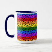 Mug Motif du coeur arc-en-ciel (Gauche)