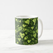 Mug Motif du coeur vert (Devant droit)
