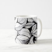 Mug Motif du congé noir et blanc (Devant droit)