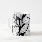Mug Motif du congé noir et blanc (Devant gauche)