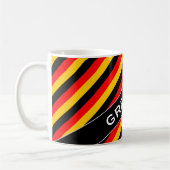 Mug Motif du Drapeau de l'Allemagne inspiré par les ra (Gauche)