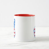 Mug Motif du drapeau de l'Amérique de la paix (Centre)