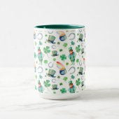 Mug Motif du jour de St Patrick d'aquarelle (Centre)