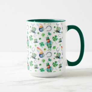 Mug Motif du jour de St Patrick d'aquarelle