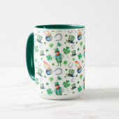 Mug Motif du jour de St Patrick d'aquarelle (Devant gauche)