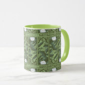 Mug Motif du panneau Lotus Botanique - Le Lotus Blanc (Devant droit)