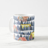 Mug Motif du village de Noël enneigé (Devant gauche)