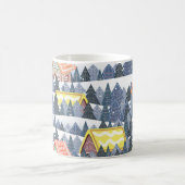 Mug Motif du village de Noël enneigé (Centre)