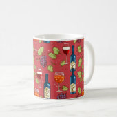 Mug Motif du vin et du raisin (Devant droit)