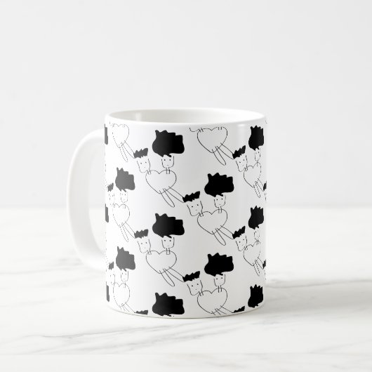 Mug motif duodé couple (Devant gauche)