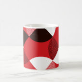 Mug Motif dynamique en diagonale texturée rouge (Centre)