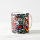 Mug Motif dynamique urbain d'art de graffiti d'art de (Devant droit)
