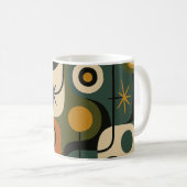 Mug Motif Éclaté de Style Mid Century Modern (Devant droit)
