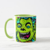 Mug Motif éffrayant de monstre vert mince (Gauche)