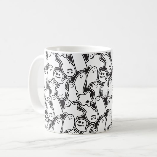 Mug Motif Éffrayant Halloween Ghosts (Devant gauche)