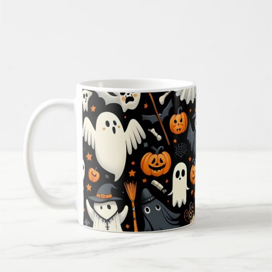 Mug Motif éffrayant migre Halloween (Gauche)