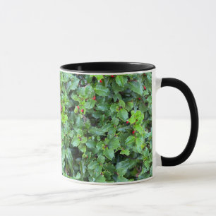 Mug Motif élégant de baie de houx Décoration de Noël p