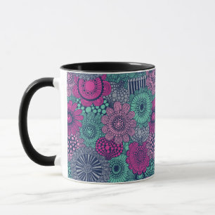 Mug motif élégant et lumineux de magnifiques fleurs
