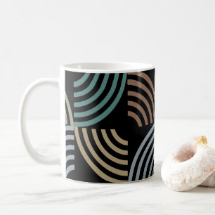 Mug Motif élégant moderne- Mode géométrique Vintage