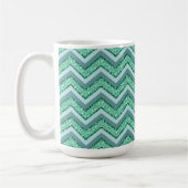 Mug Motif Emerald Chevron à facettes (Gauche)
