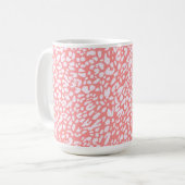Mug Motif Empreinte de léopard corail (Devant gauche)