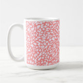 Mug Motif Empreinte de léopard corail (Gauche)