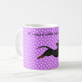 Mug Motif Empreinte de patte de pâte à café Dachshund (Devant gauche)