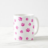 Mug Motif Empreinte de patte rose (Devant droit)
