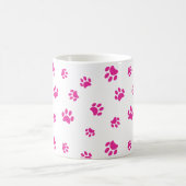 Mug Motif Empreinte de patte rose (Centre)