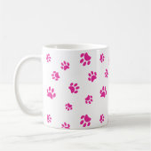 Mug Motif Empreinte de patte rose (Gauche)