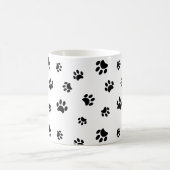 Mug Motif Empreintes de Patte Noires (Centre)