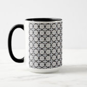 Mug Motif en carreaux gris et noir (Gauche)