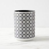Mug Motif en carreaux gris et noir (Centre)