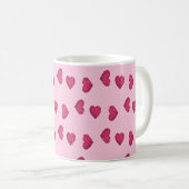 Mug Motif en cristal rose (Devant droit)