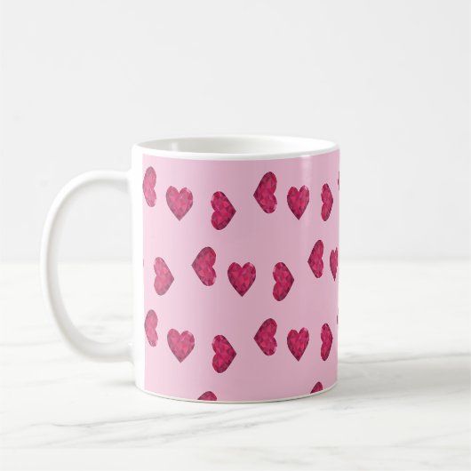 Mug Motif en cristal rose (Gauche)